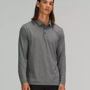 Evolution Long-Sleeve Polo Shirt - Dark Grey